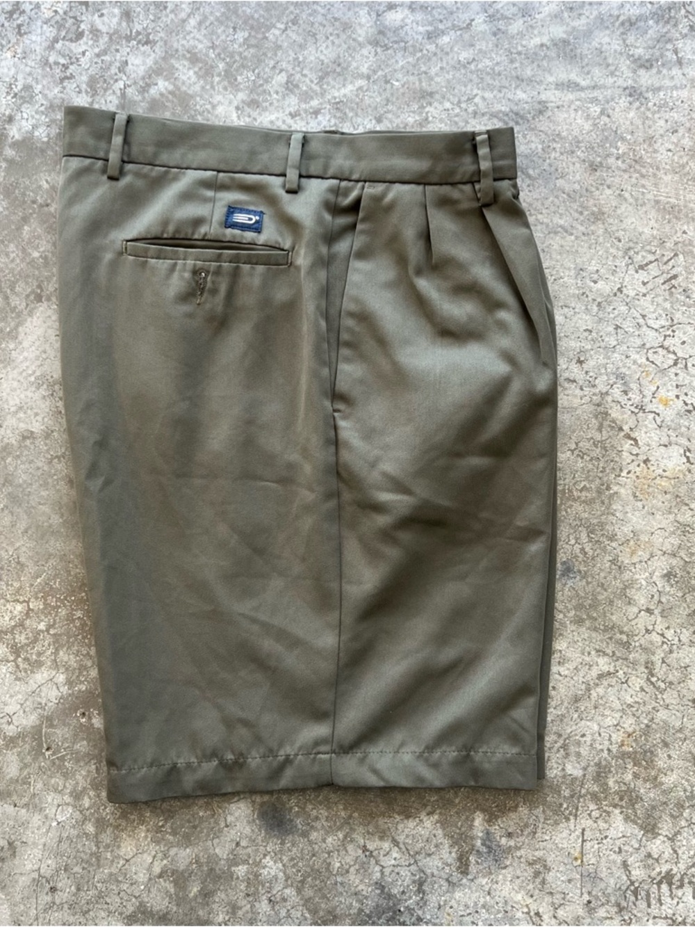 Dockers Golf Elite Vintage Pleated Shorts Olive Green 34 Gorpcore 90s Golf ⛳️